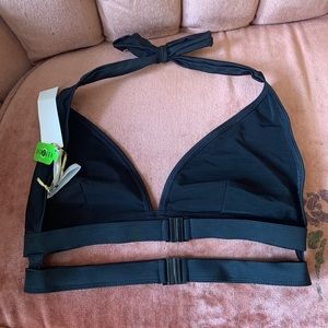 ASOS Strappy black triangle bikini top for DD cup